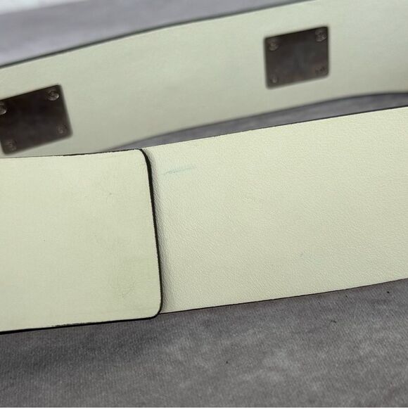$565 Gucci Leather Horsebit Waist Belt w/Silver Horsebit 363024 90/36 - Picture 5 of 11